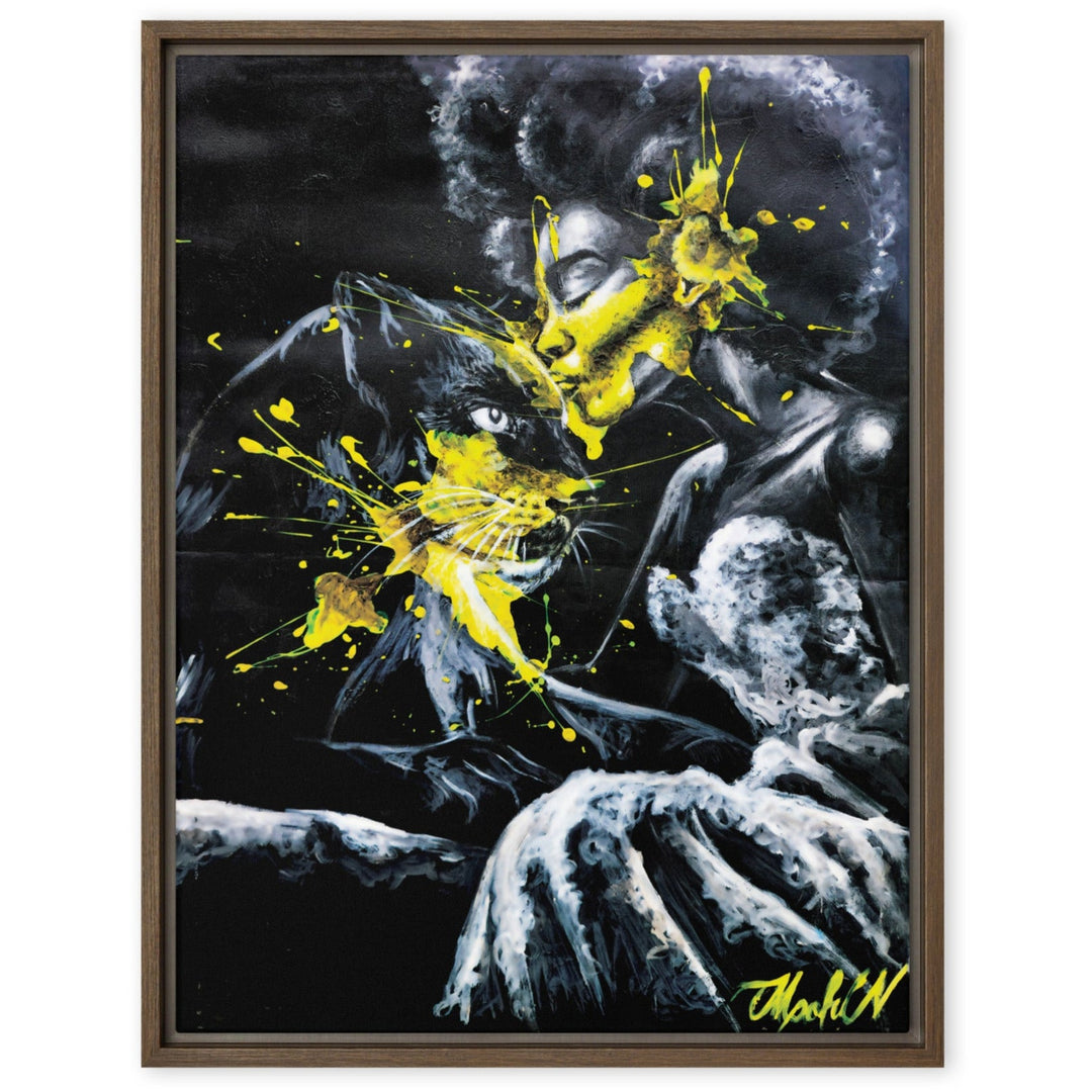 Leinwand - Panther Spirit, Nokuthula M Mpofu Nokuthula M Mpofu Braun / 61x81 cm (24″×32″) artlia