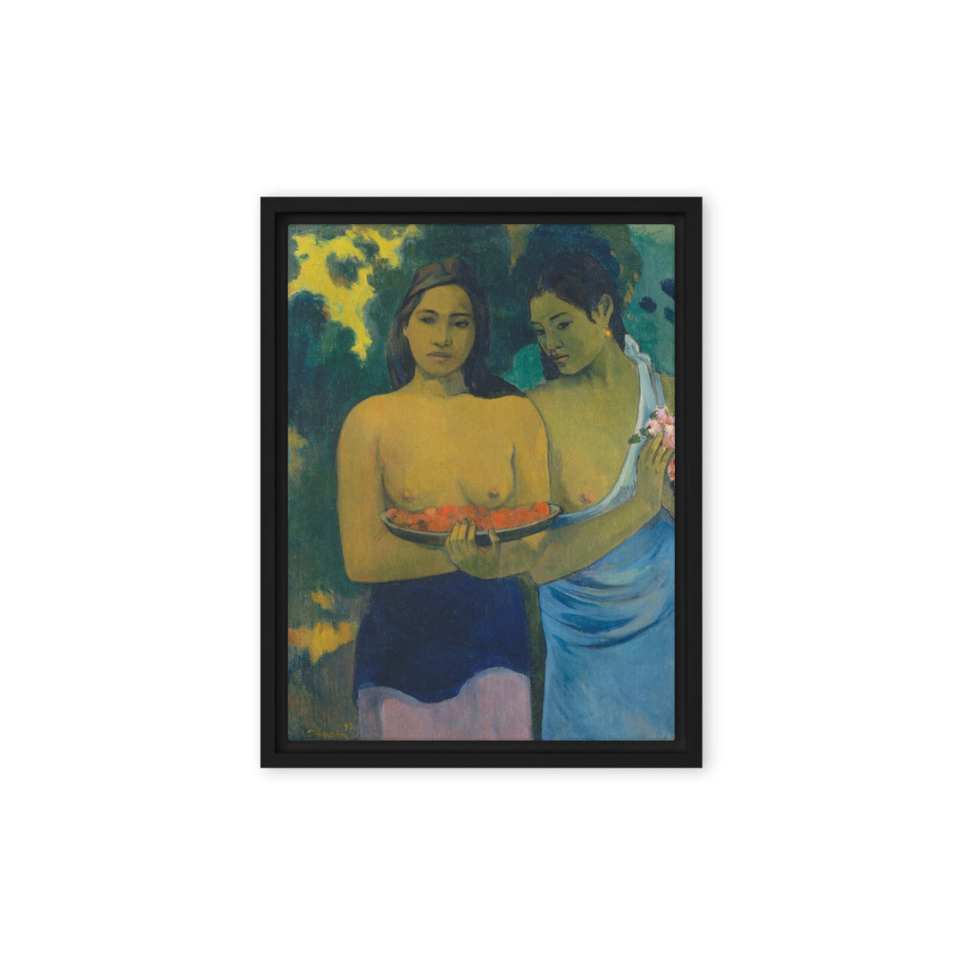 Leinwand - Paul Gauguin, Tahitische Frauen am Strand Paul Gauguin Schwarz / 31x41 cm (12″×16″) artlia