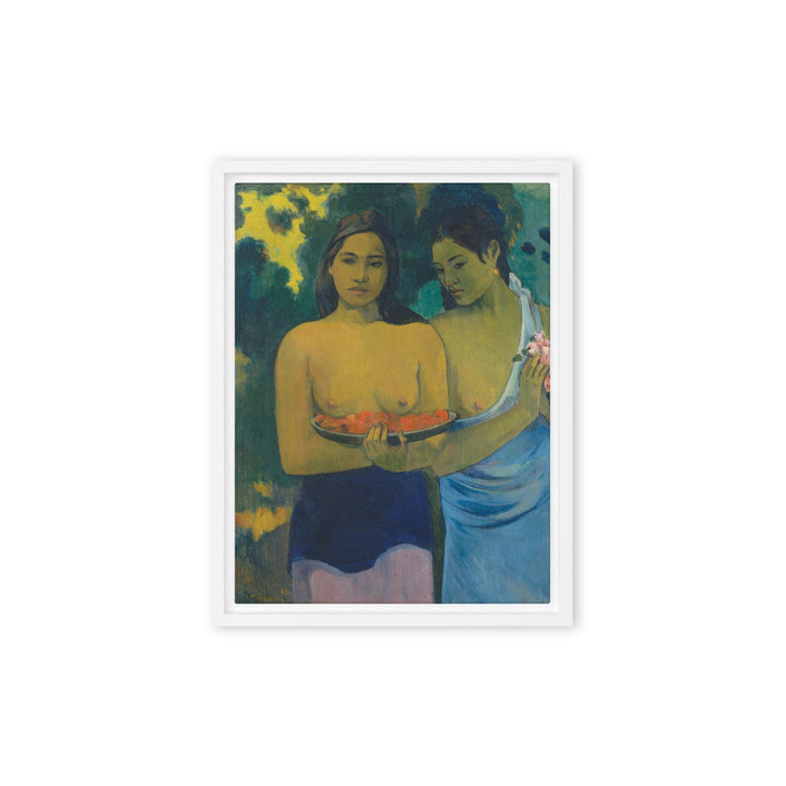 Leinwand - Paul Gauguin, Tahitische Frauen am Strand Paul Gauguin Weiß / 31x41 cm (12″×16″) artlia