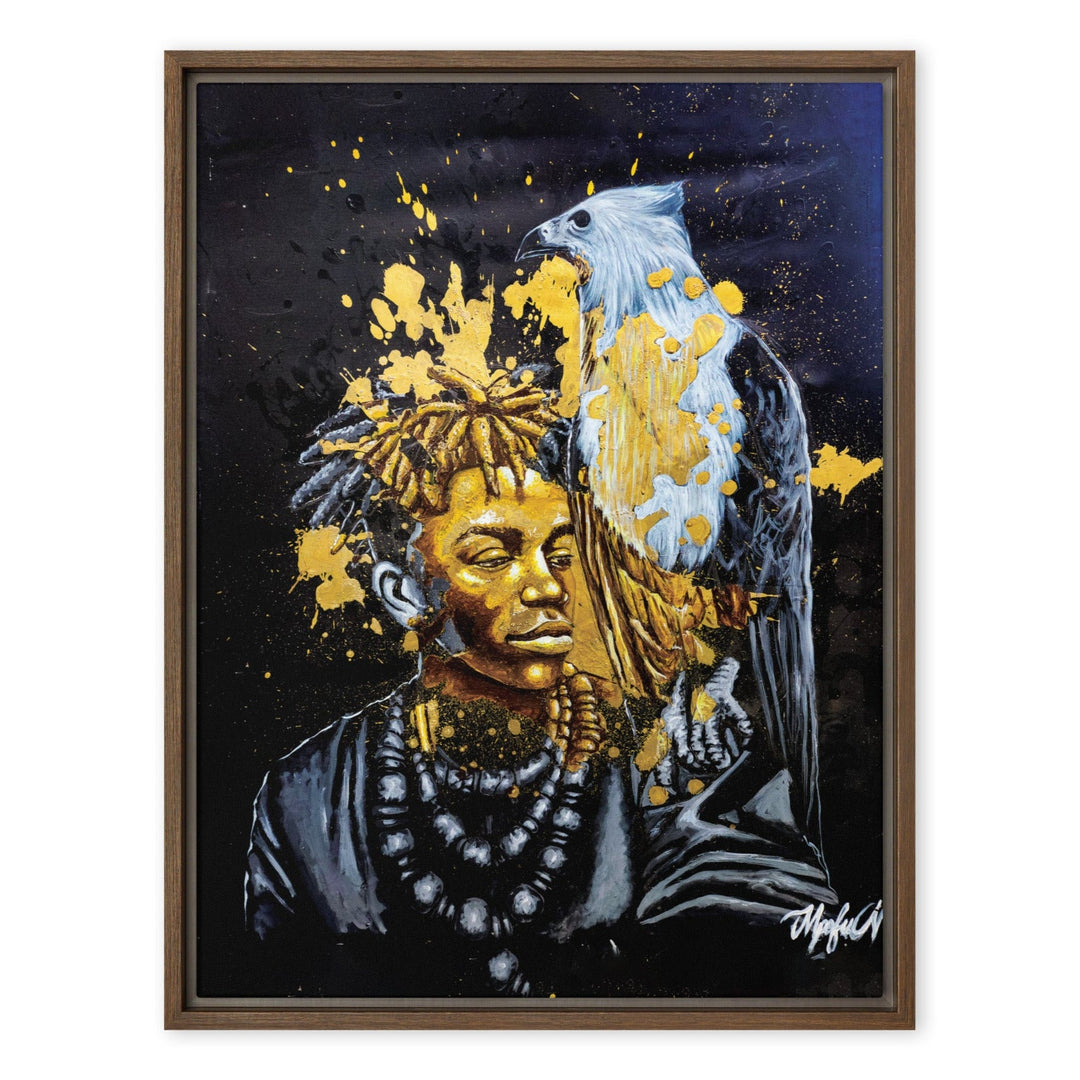 Leinwand - Royal Spirit (the Crown Prince), Nokuthula M Mpofu Nokuthula M Mpofu Braun / 46x61 cm (18″×24″) artlia