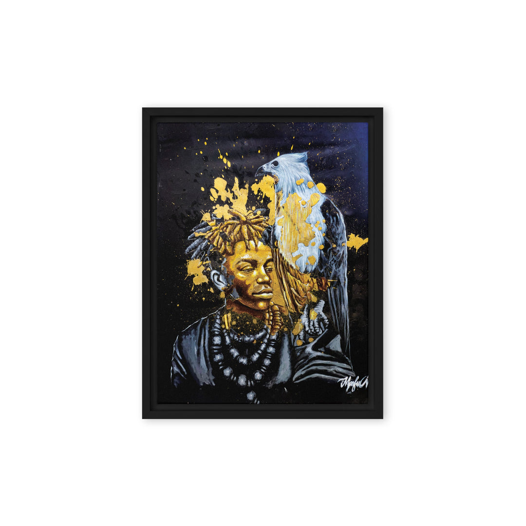 Leinwand - Royal Spirit (the Crown Prince), Nokuthula M Mpofu Nokuthula M Mpofu Schwarz / 31x41 cm (12″×16″) artlia