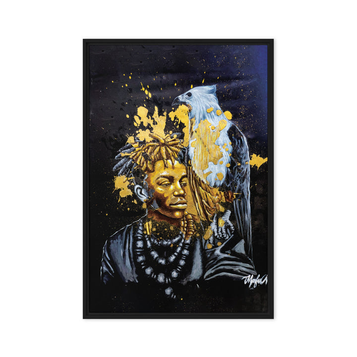 Leinwand - Royal Spirit (the Crown Prince), Nokuthula M Mpofu Nokuthula M Mpofu Schwarz / 51x76 cm (20″×30″) artlia