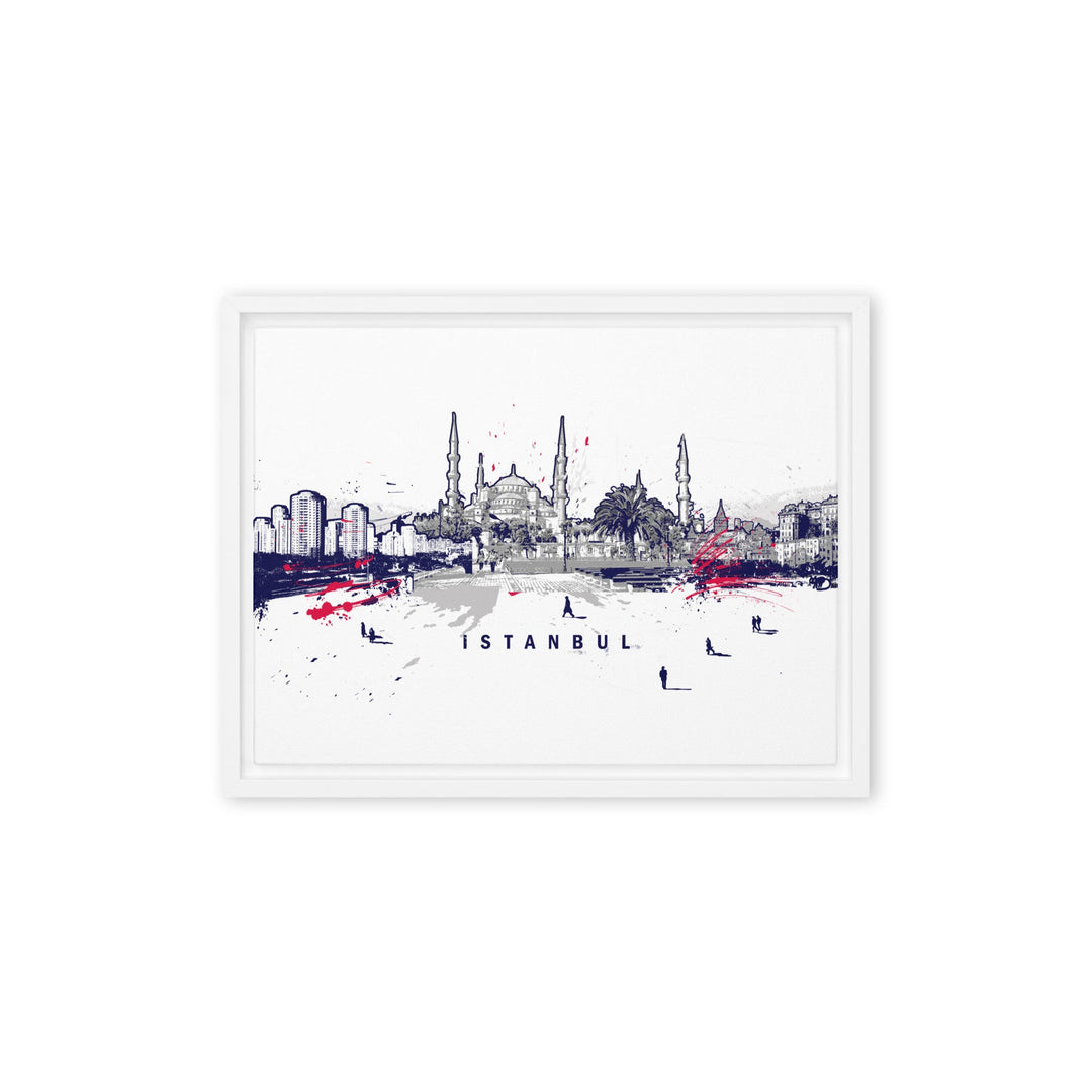 Leinwand - Skyline Istanbul Marko Kurth Weiß / 31x41 cm (12″×16″) artlia