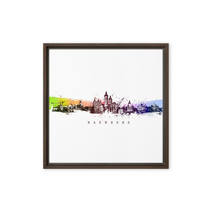 Leinwand - Skyline Naumburg Marko Kurth Braun / 41x41 cm (16″×16″) artlia