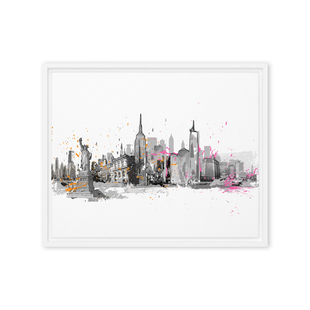 Leinwand - Skyline New York Marko Kurth Weiß / 41x51 cm (16″×20″) artlia