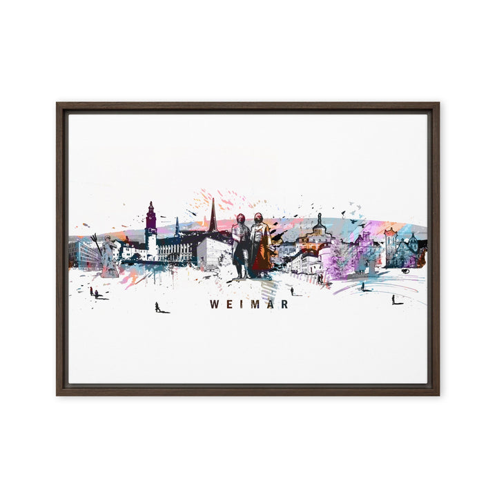 Leinwand - Skyline Weimar Marko Kurth Braun / 61x81 cm (24″×32″) artlia