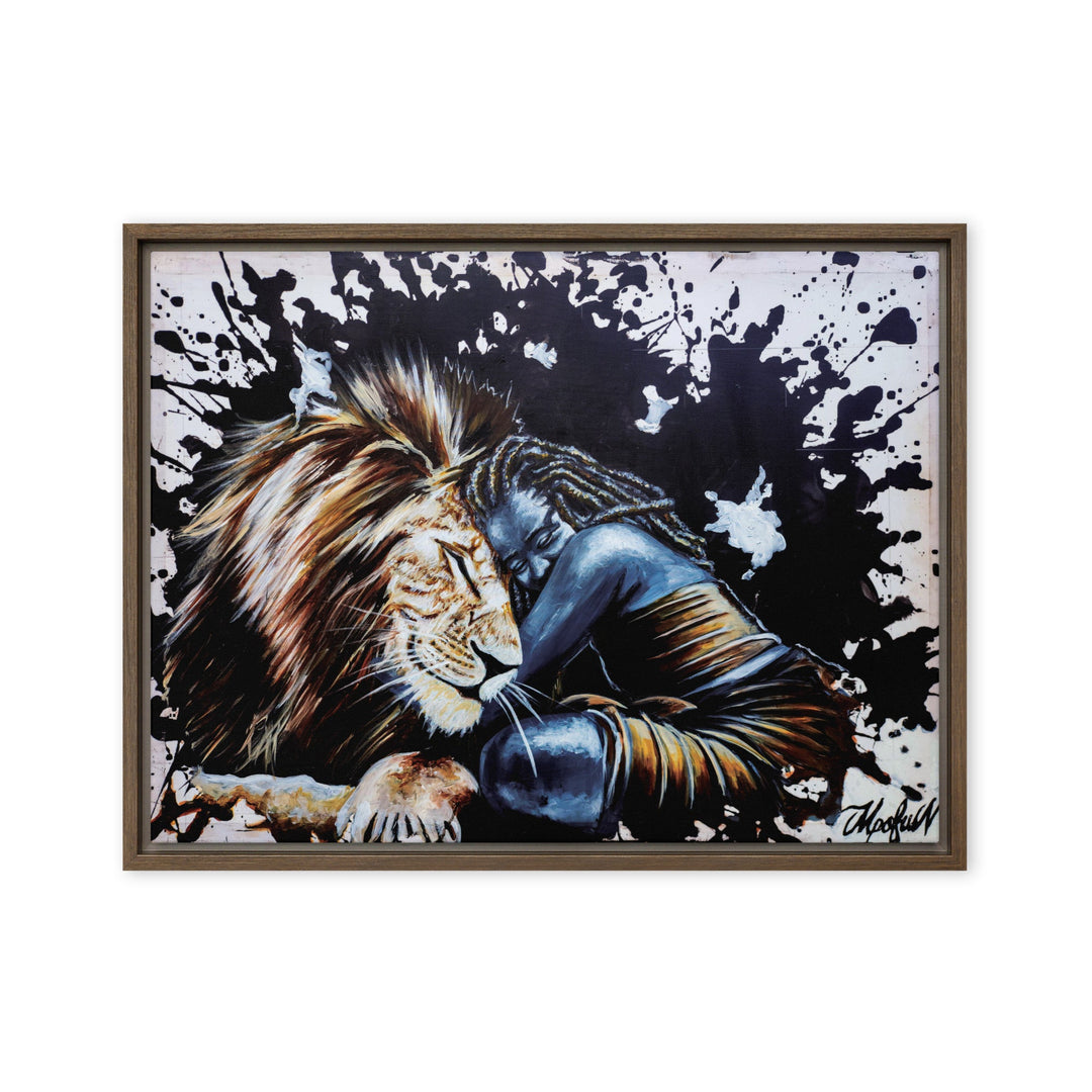 Leinwand - The Lioness, Nokuthula M Mpofu Nokuthula M Mpofu Braun / 61x81 cm (24″×32″) artlia
