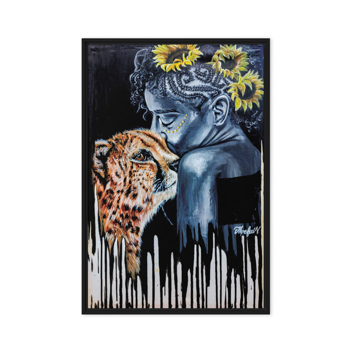 Leinwand - The Tamer, Nokuthula M Mpofu Schwarz / 51x76 cm (20″×30″) artlia