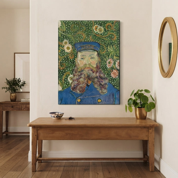 Canvas - Van Gogh, De postbode, Portret van Joseph Roulin