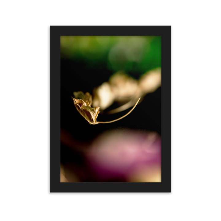 Poster - Falling Leaf Kuratoren von artlia Schwarz / 21×30 cm artlia