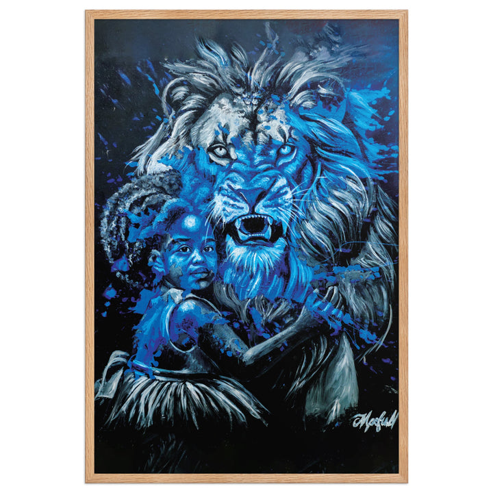 Poster - Fierce Guardian, Nokuthula M Mpofu Nokuthula M Mpofu Oak / 61×91 cm artlia