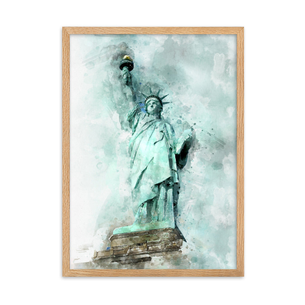 Poster - Freiheitsstatue Kuratoren von artlia Oak / 50×70 cm artlia