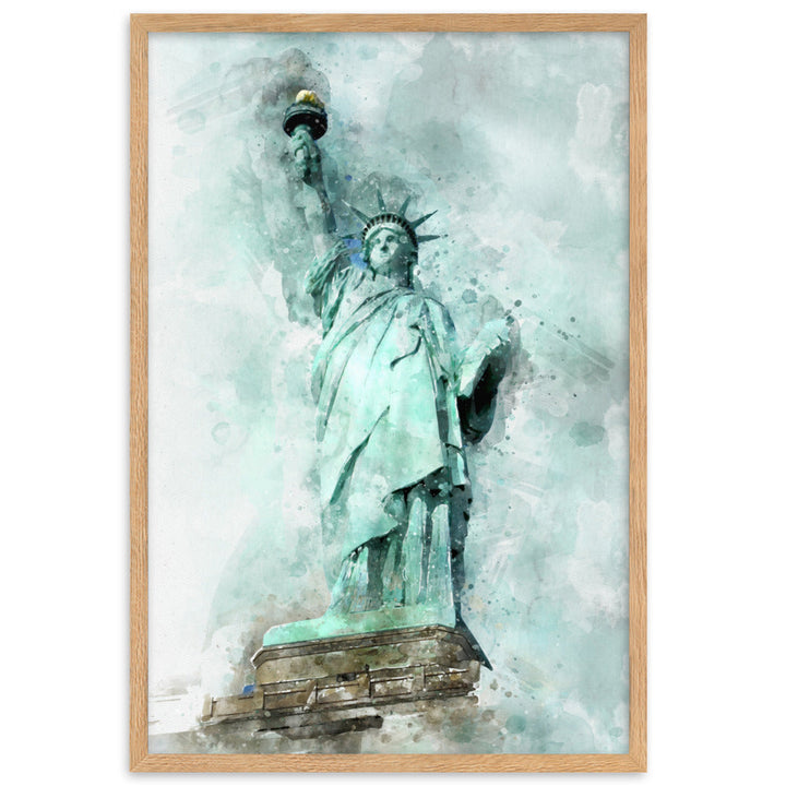 Poster - Freiheitsstatue Kuratoren von artlia Oak / 61×91 cm artlia