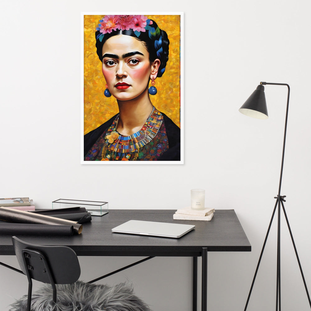 Poster - Frida Kahlo in the style of Gustav Klimt Kuratoren von artlia artlia