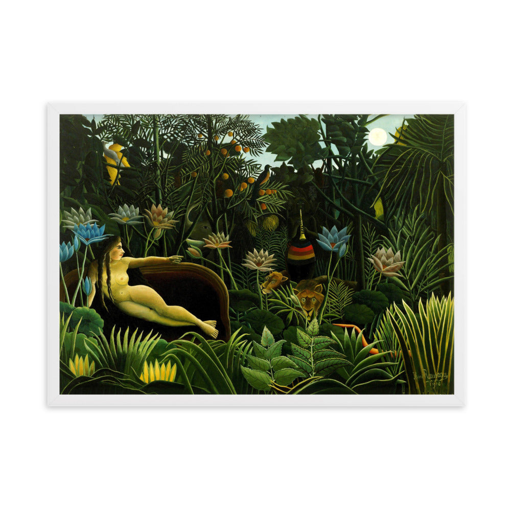 Poster - Henri Rousseau, Der Traum Henri Rousseau Weiß / 50×70 cm artlia