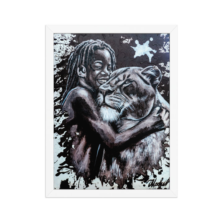 Poster - Her Cub, Nokuthula M Mpofu Nokuthula M Mpofu Weiß / 30×40 cm artlia