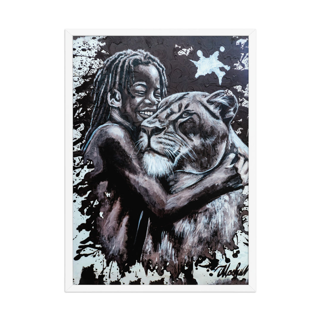 Poster - Her Cub, Nokuthula M Mpofu Nokuthula M Mpofu Weiß / 50×70 cm artlia