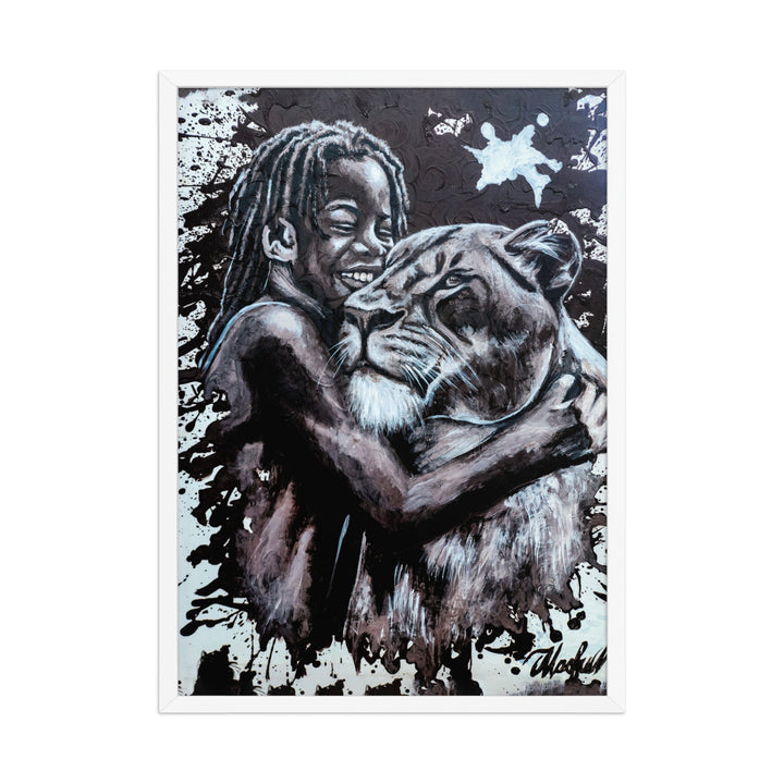 Poster - Her Cub, Nokuthula M Mpofu Nokuthula M Mpofu Weiß / 50×70 cm artlia