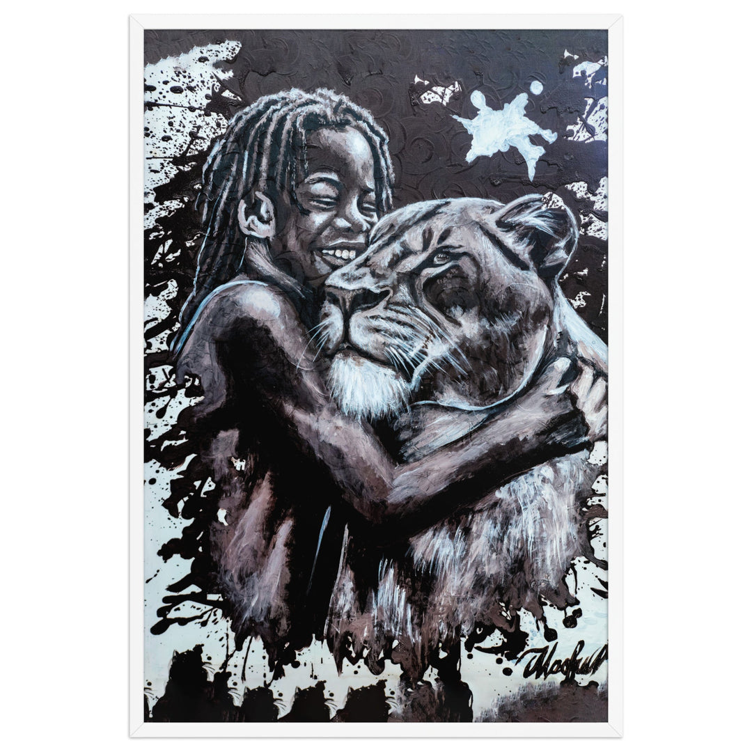 Poster - Her Cub, Nokuthula M Mpofu Nokuthula M Mpofu Weiß / 61×91 cm artlia