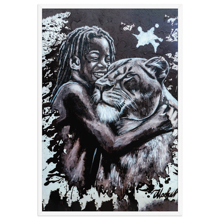 Poster - Her Cub, Nokuthula M Mpofu Nokuthula M Mpofu Weiß / 61×91 cm artlia