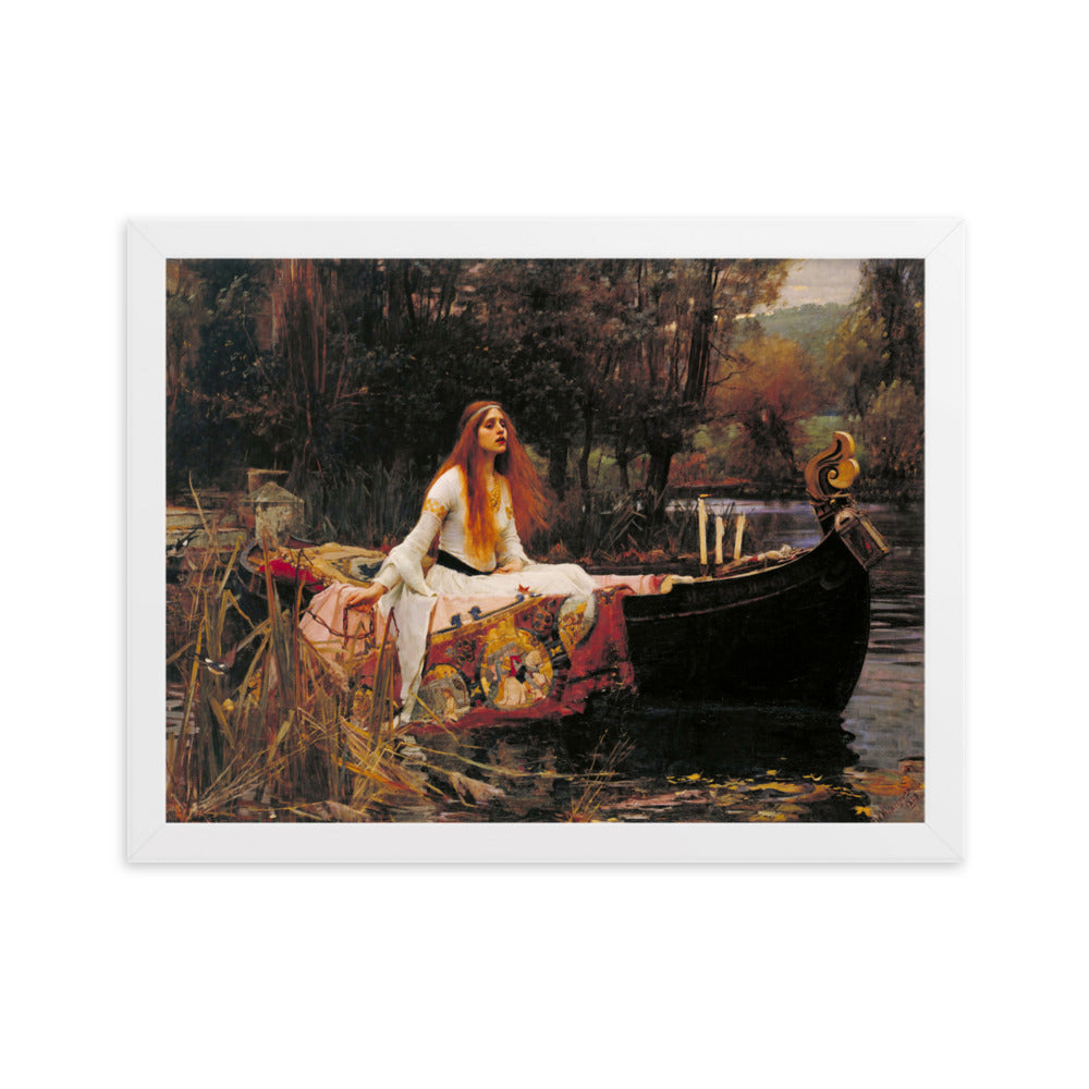 Poster - John William Waterhouse, Die Dame von Shalott John William Waterhouse Weiß / 30×40 cm artlia