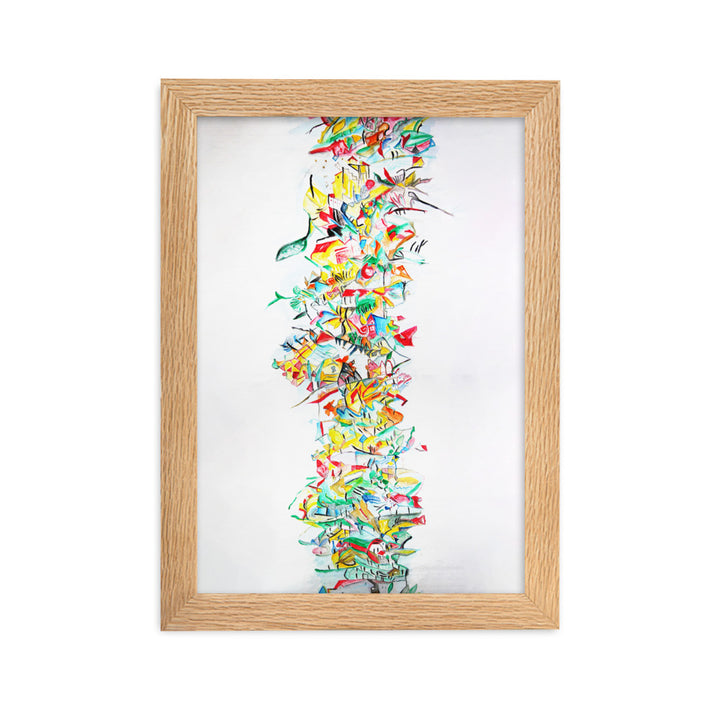 Poster - Lia Broecker-Jakob, Composition 2008-09-1 Oak / 21×30 cm artlia