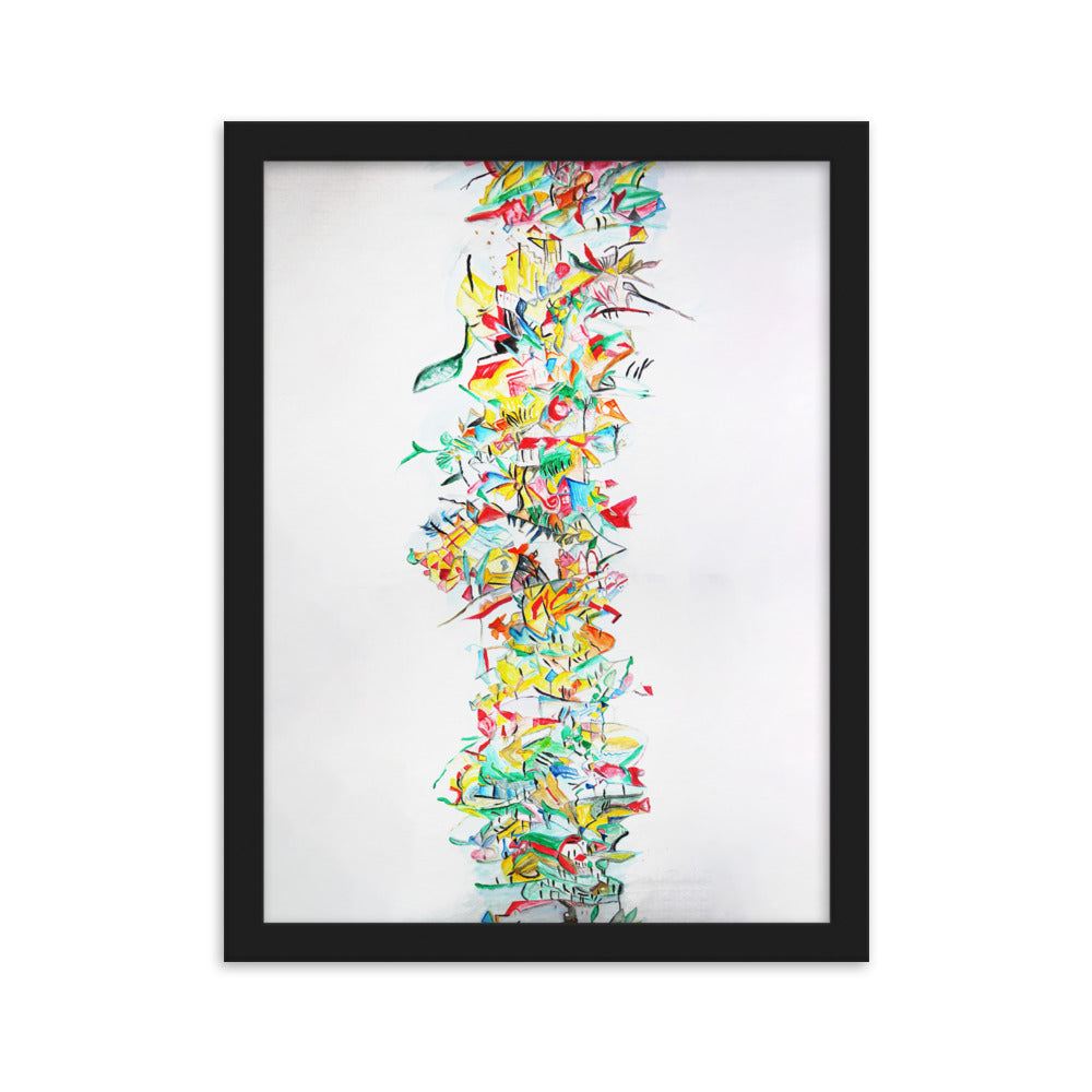 Poster - Lia Broecker-Jakob, Composition 2008-09-1 Schwarz / 30×40 cm artlia