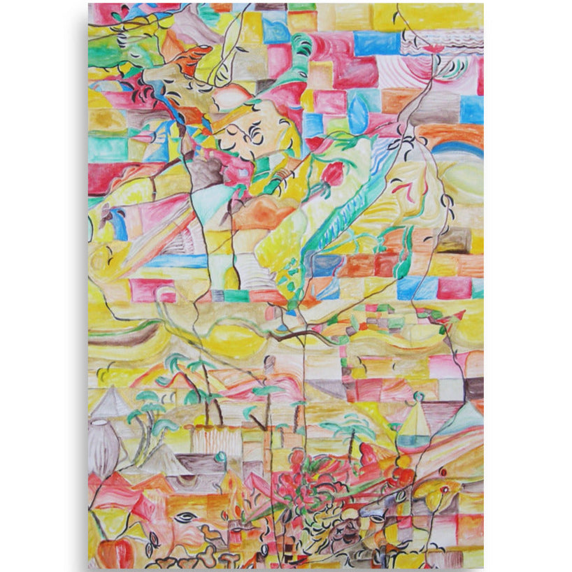 Poster - Lia Broecker-Jakob, Composition Putevima Ehnatona Lia Broecker-Jakob 21×30 cm artlia