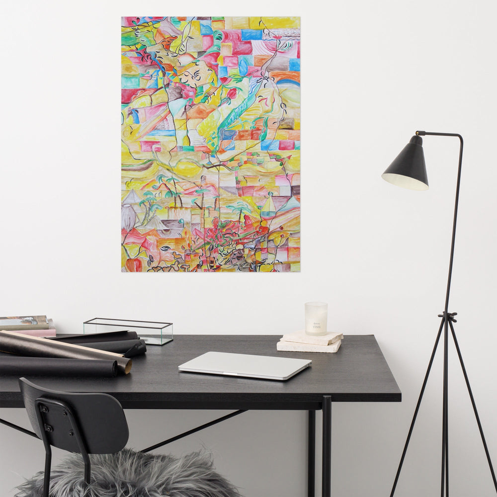 Poster - Lia Broecker-Jakob, Composition Putevima Ehnatona Lia Broecker-Jakob artlia