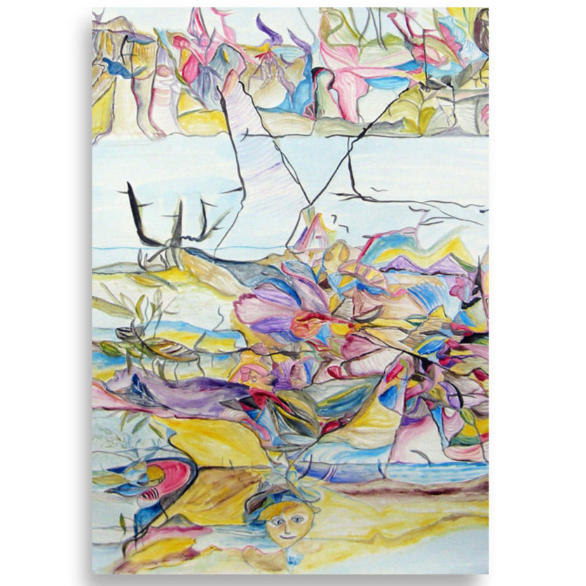 Poster - Lia Broecker-Jakob, Composition Sjeverna zemlja Teutonaca Lia Broecker-Jakob 21×30 cm artlia