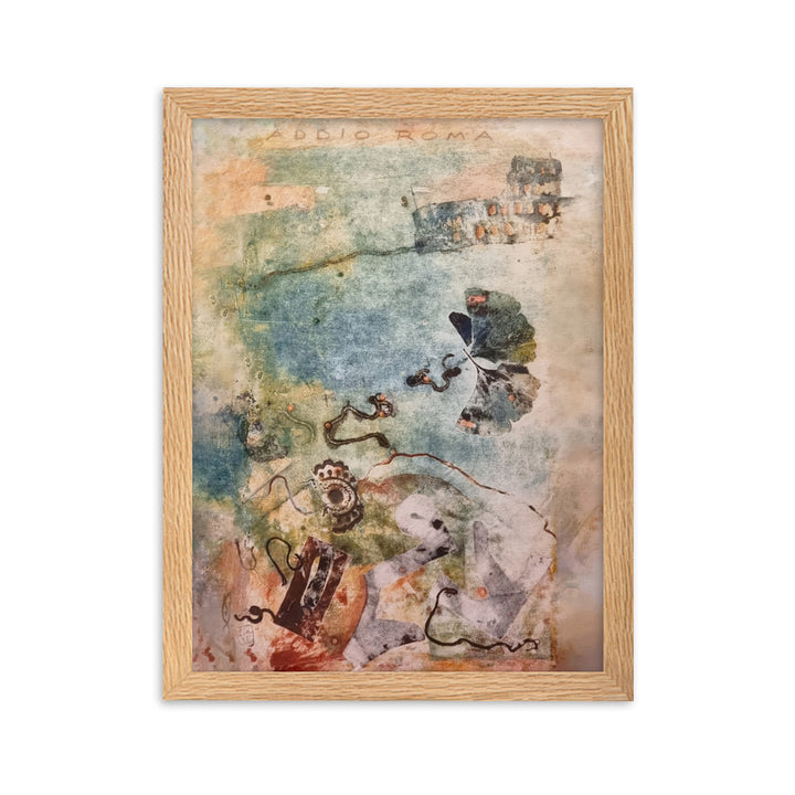 Poster - Lia Broecker-Jakob, Monotypie 5971 addio roma Oak / 30×40 cm artlia