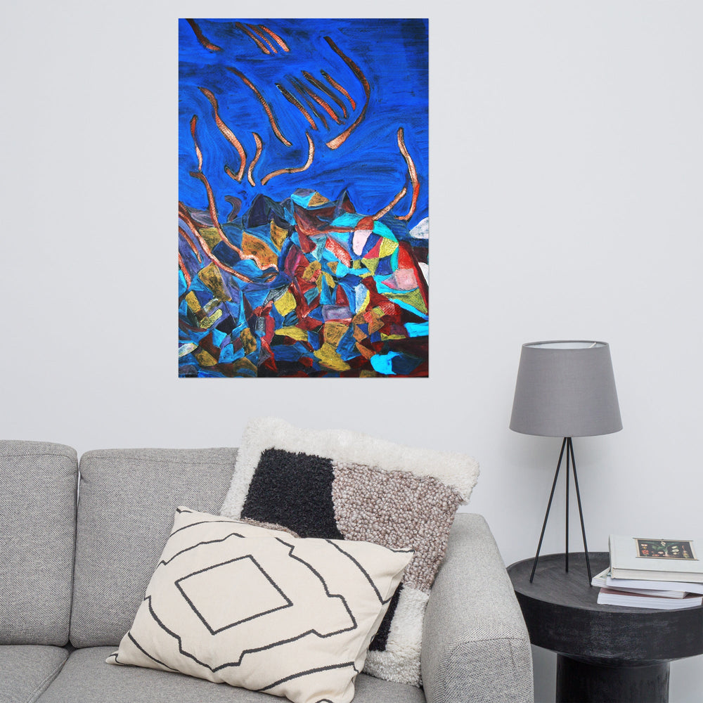 Poster - Lia Broecker-Jakob, Ponorno plava boja skorpiona Lia Broecker-Jakob artlia