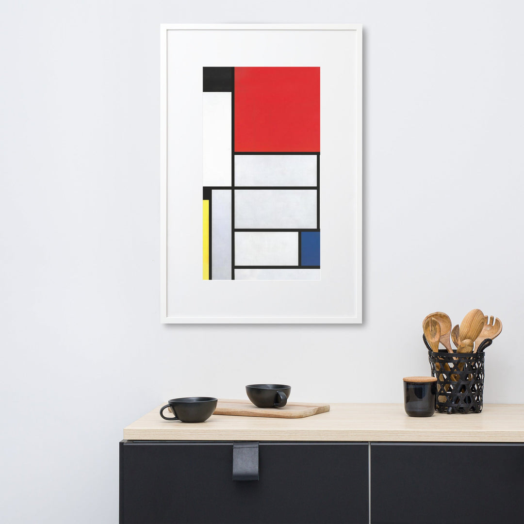 Poster mit Passepartout - Mondrian, Tableau I Piet Mondrian artlia