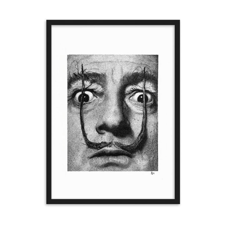 Poster mit Rahmen - Dali Pavel Illustrations Schwarz / 50×70 cm artlia