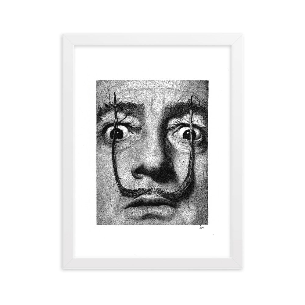 Poster mit Rahmen - Dali Pavel Illustrations Weiß / 30×40 cm artlia