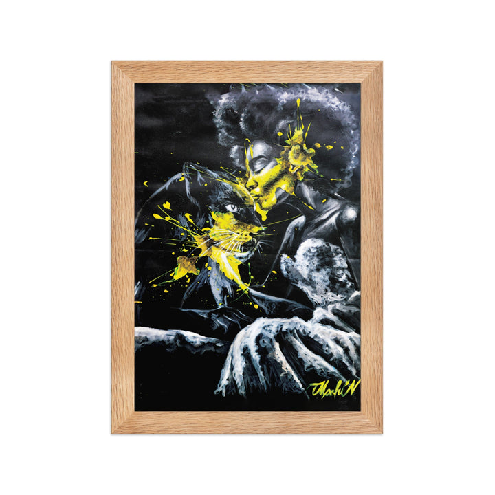 Poster - Panther Spirit, Nokuthula M Mpofu Nokuthula M Mpofu Oak / 21×30 cm artlia