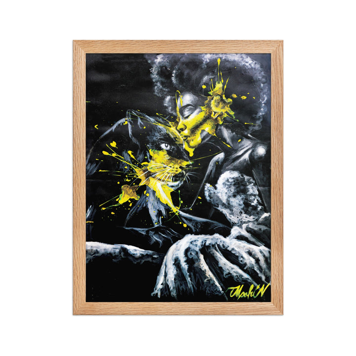 Poster - Panther Spirit, Nokuthula M Mpofu Nokuthula M Mpofu Oak / 30×40 cm artlia