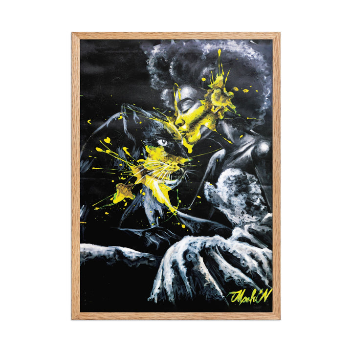 Poster - Panther Spirit, Nokuthula M Mpofu Nokuthula M Mpofu Oak / 50×70 cm artlia