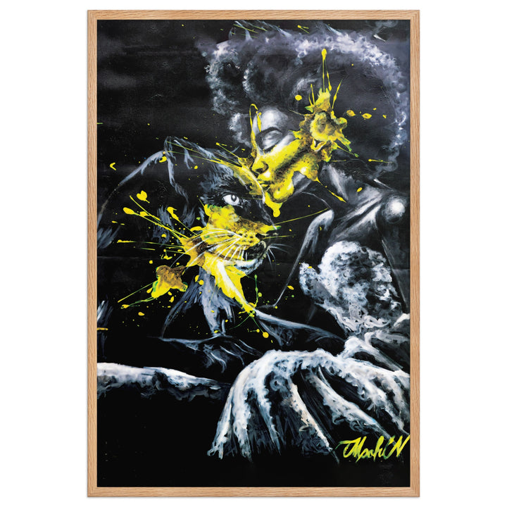 Poster - Panther Spirit, Nokuthula M Mpofu Nokuthula M Mpofu Oak / 61×91 cm artlia