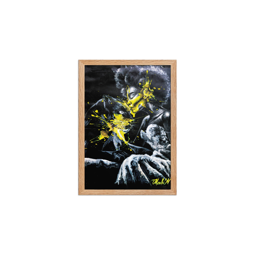 Poster - Panther Spirit, Nokuthula M Mpofu Nokuthula M Mpofu Oak / A2 (42×59.4 cm) artlia