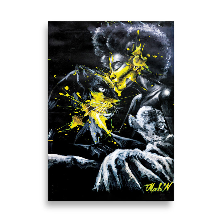Poster - Panther Spirit, Nokuthula M Mpofu Nokuthula M Mpofu ohne Rahmen / 21×30 cm artlia