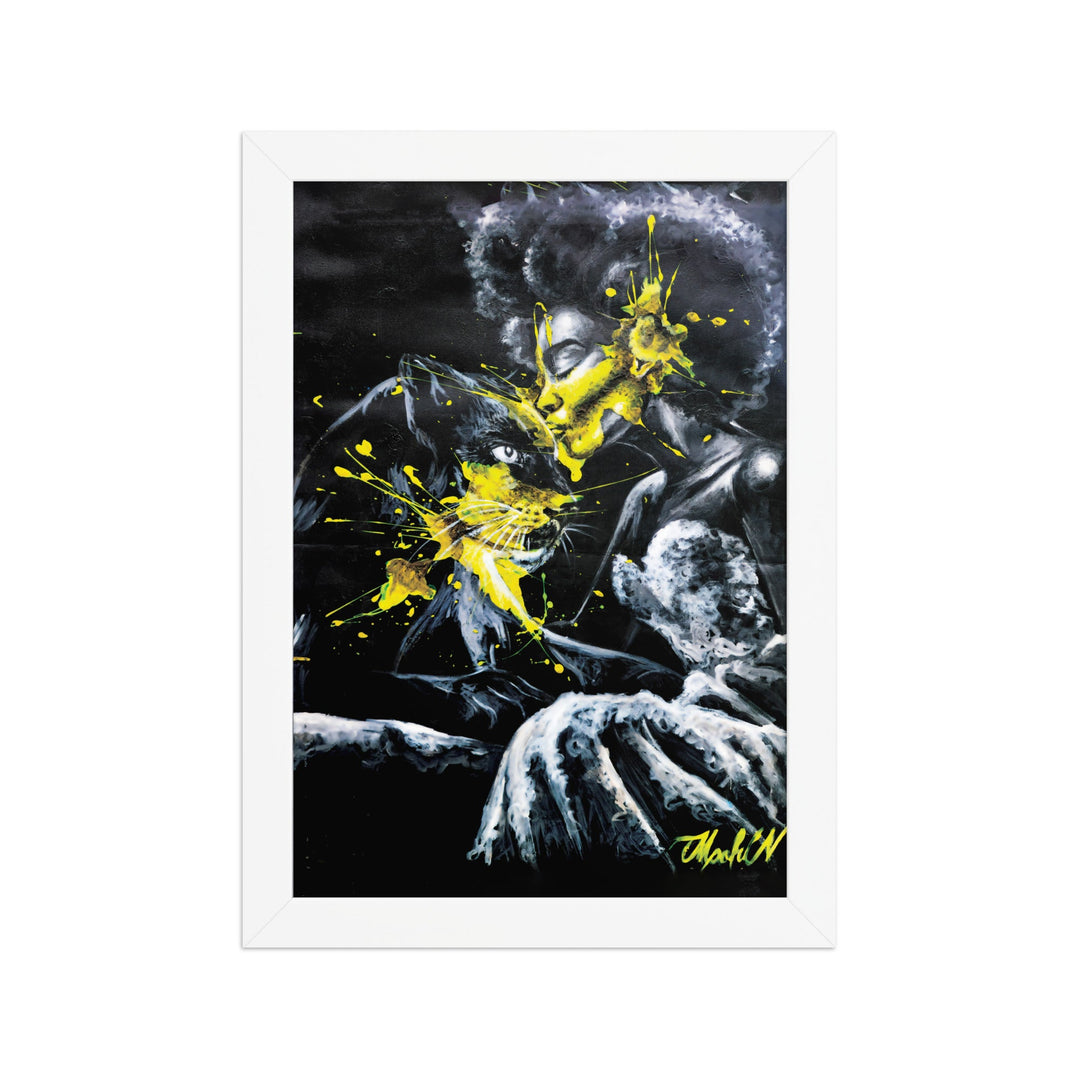 Poster - Panther Spirit, Nokuthula M Mpofu Nokuthula M Mpofu Weiß / 21×30 cm artlia