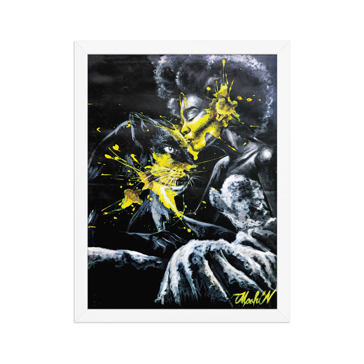 Poster - Panther Spirit, Nokuthula M Mpofu Nokuthula M Mpofu Weiß / 30×40 cm artlia