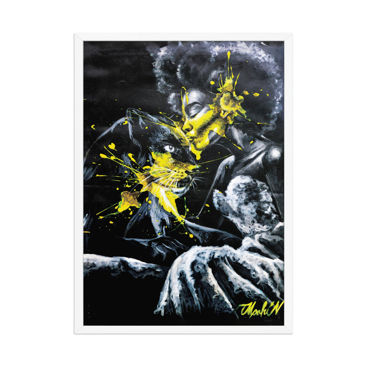 Poster - Panther Spirit, Nokuthula M Mpofu Nokuthula M Mpofu Weiß / 50×70 cm artlia
