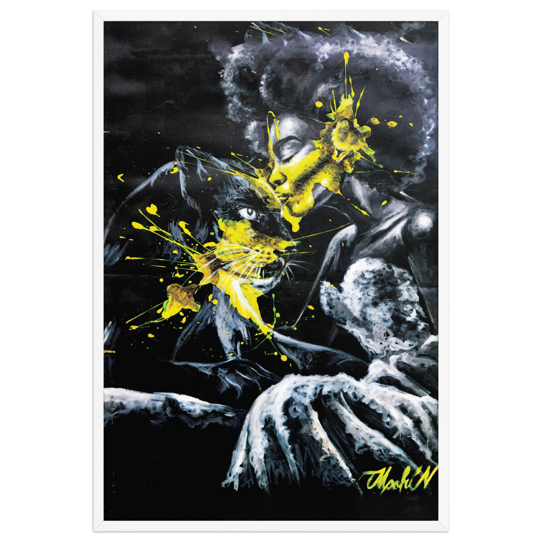 Poster - Panther Spirit, Nokuthula M Mpofu Nokuthula M Mpofu Weiß / 61×91 cm artlia