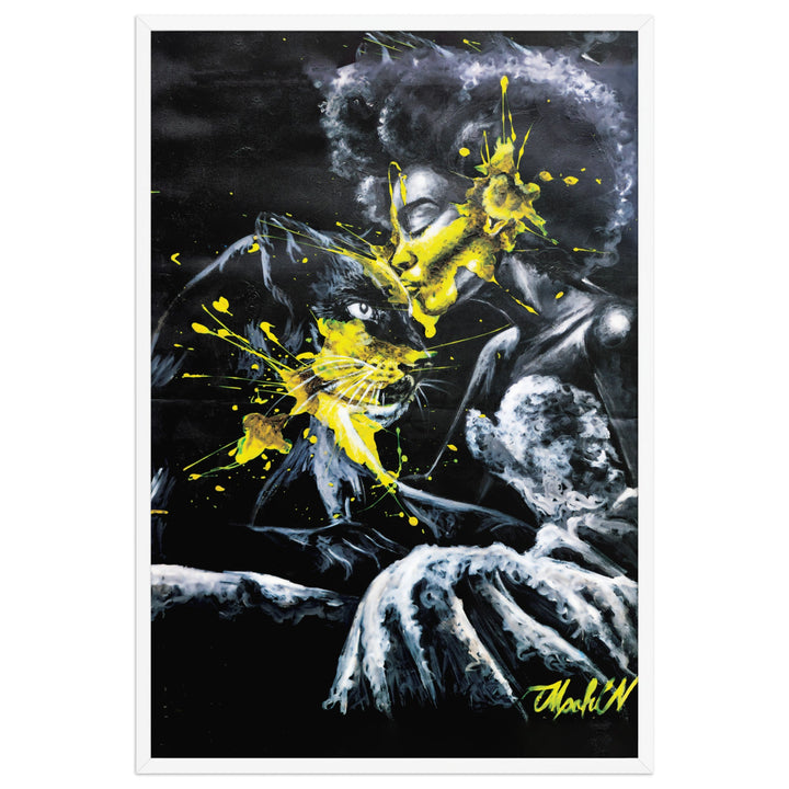 Poster - Panther Spirit, Nokuthula M Mpofu Nokuthula M Mpofu Weiß / 61×91 cm artlia