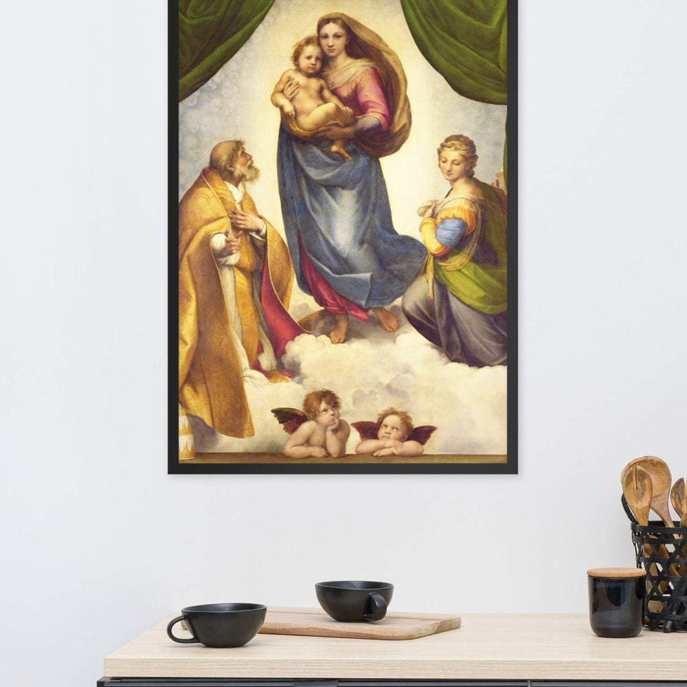 Poster - Raffaello Sanzio da Urbino, Die Sixtinische Madonna Raffaello Sanzio da Urbino artlia