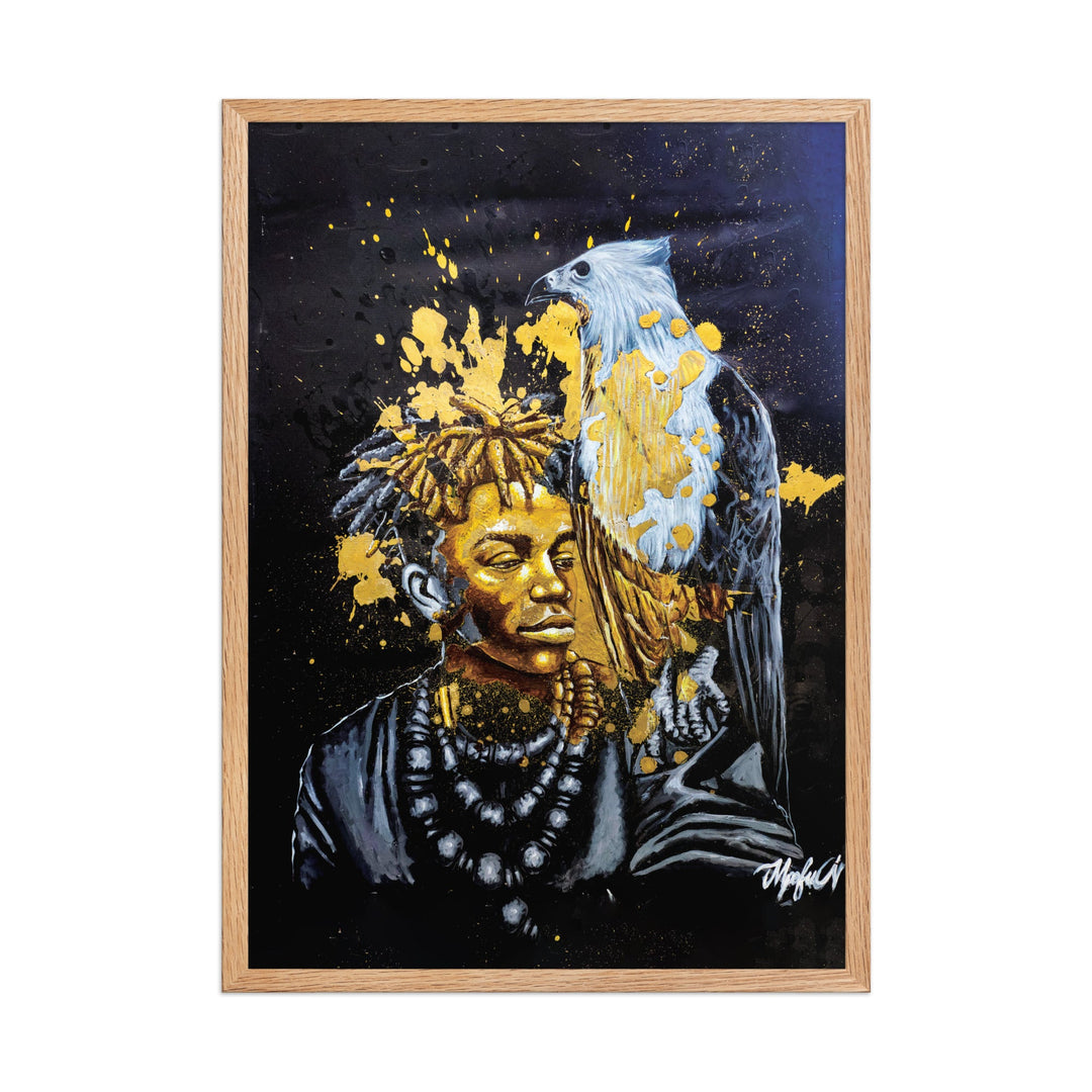 Poster - Royal Spirit (the Crown Prince), Nokuthula M Mpofu Nokuthula M Mpofu Oak / 50×70 cm artlia