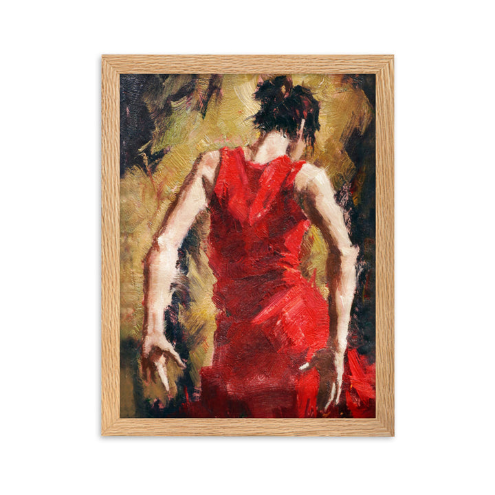 Poster - Tango Woman in Red Dress Kuratoren von artlia Oak / 30×40 cm artlia