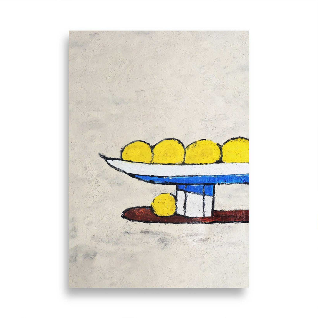 Poster - Whanki Kim, citroenen op dienblad